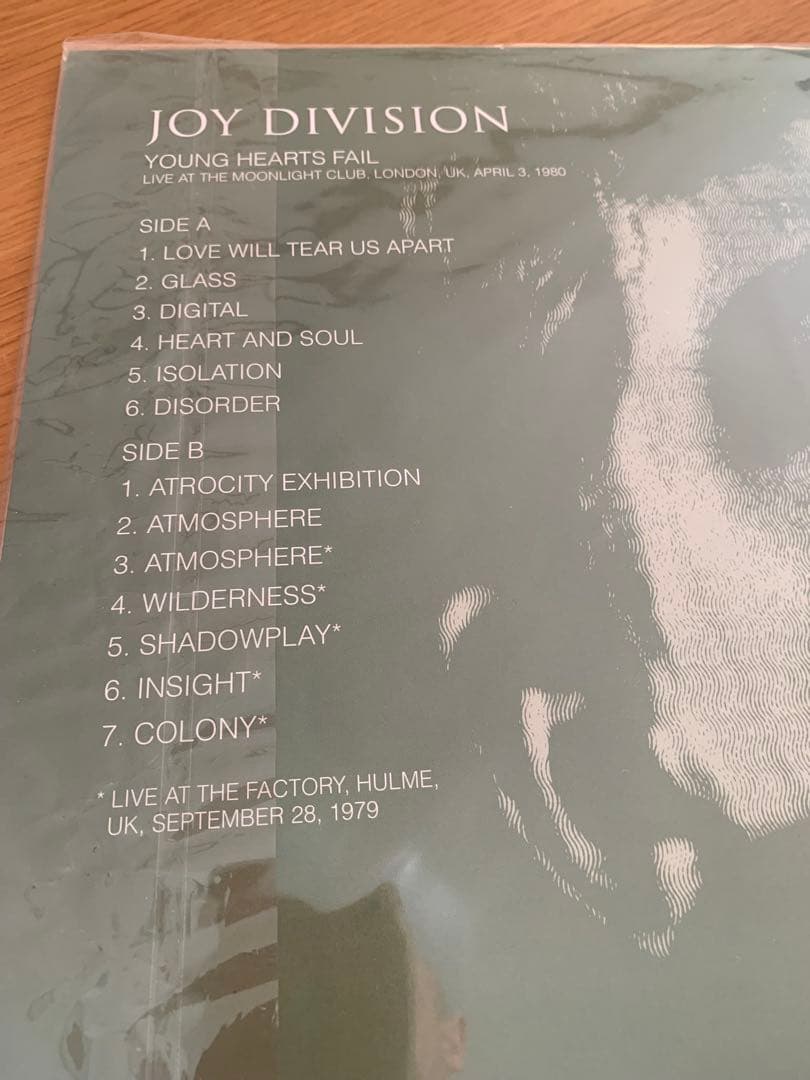 洋楽 JOY DIVISION YOUNG HEARTS FAIL LP