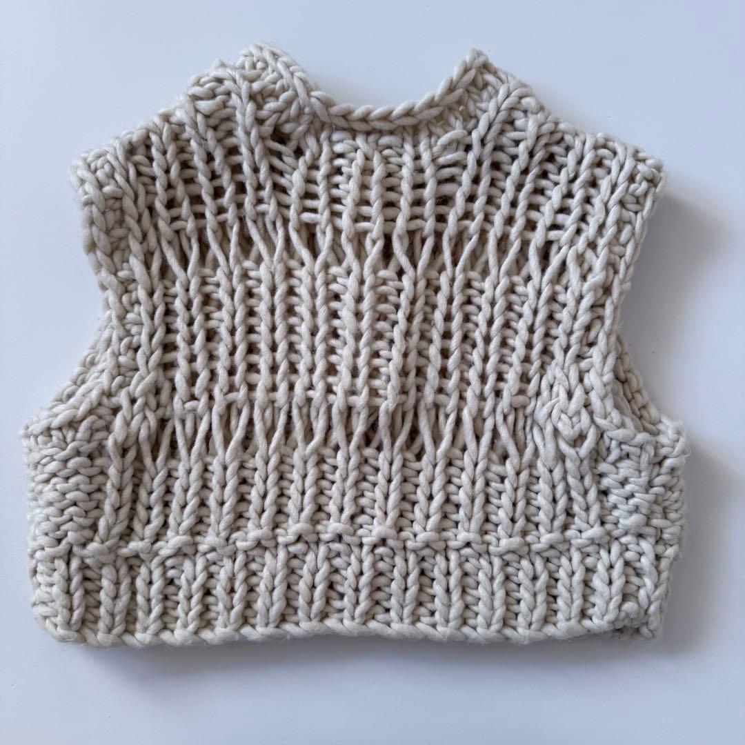 【todayful】トゥディフルChunkyHandKnitvest /キナリ
