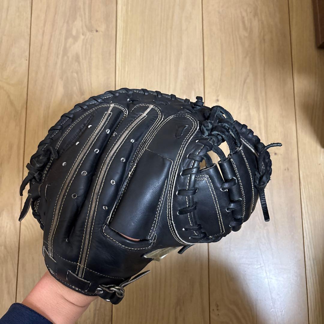 ミズノグローバルエリート　キャッチャーミット　軟式用ブラック