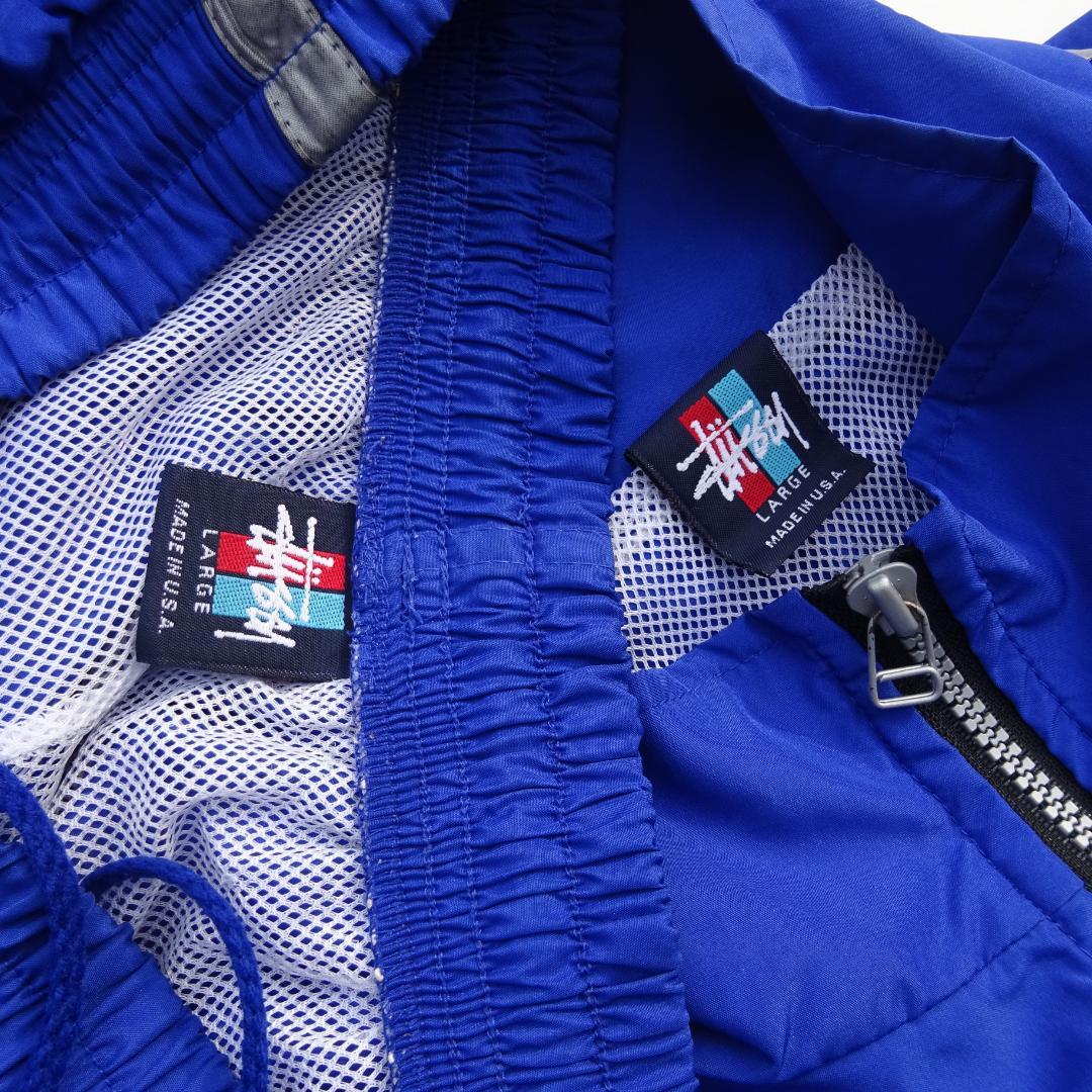 OLD STUSSYステューシー90sUSA製セットアップスーツメッシュトラック