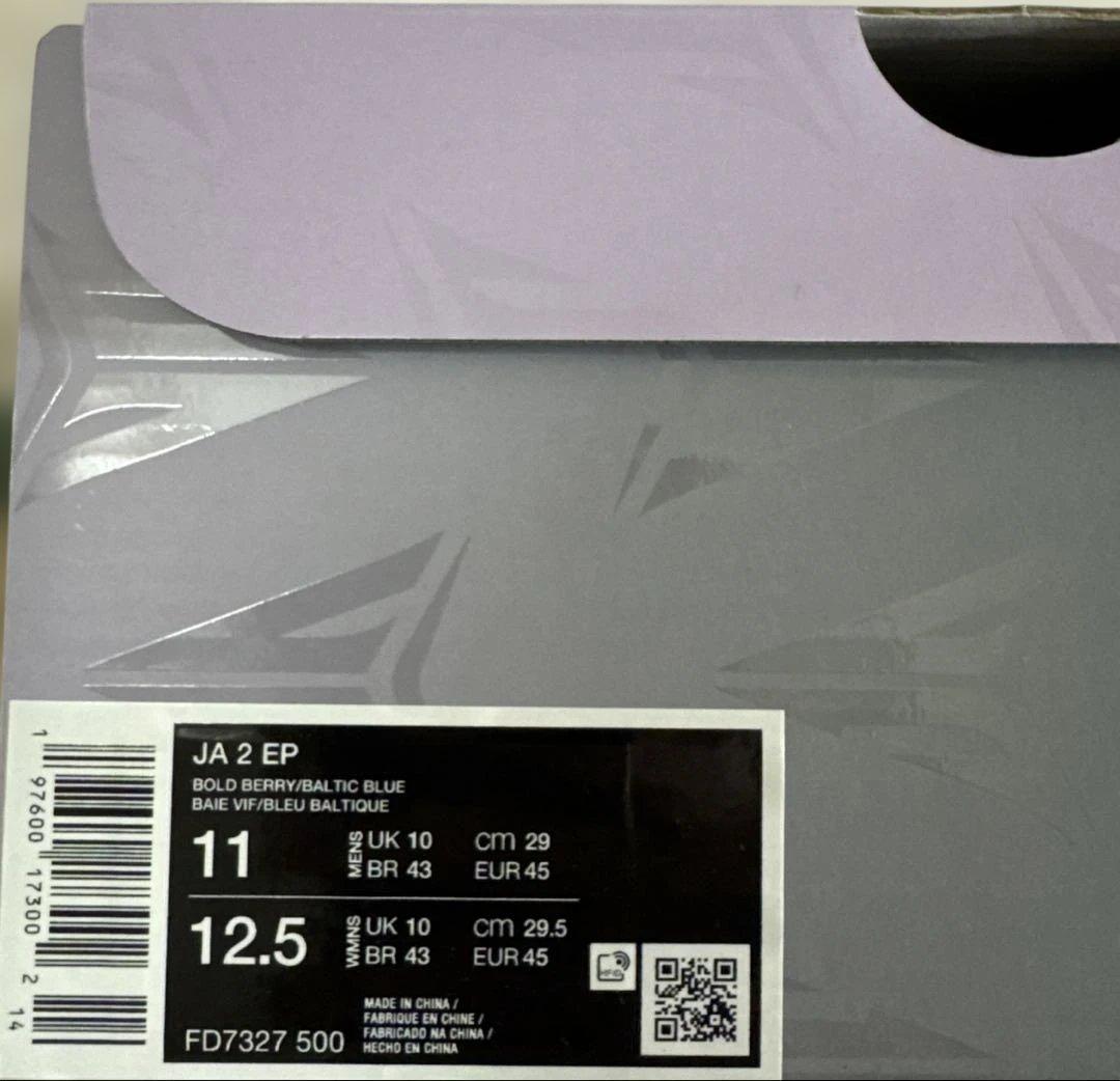NIKE ja2 ep パープル29cm