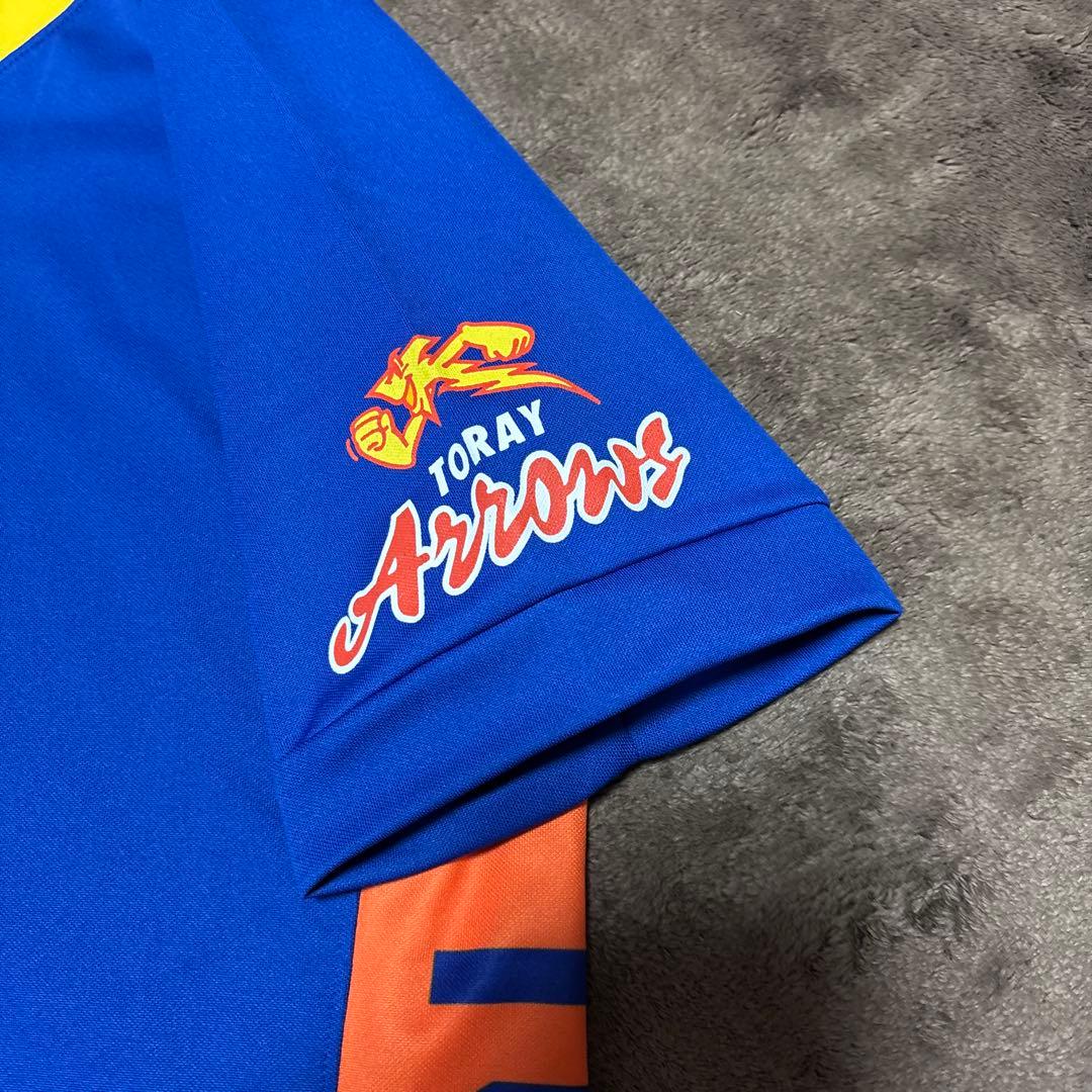 【美品】東レアローズ静岡 アシックス トレーニングウェア 練習着 半袖Tシャツ