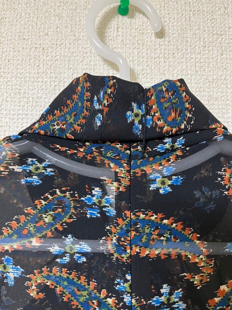【新品】グレースコンチネンタル　ブラウス　ペイズリーコンビタイ