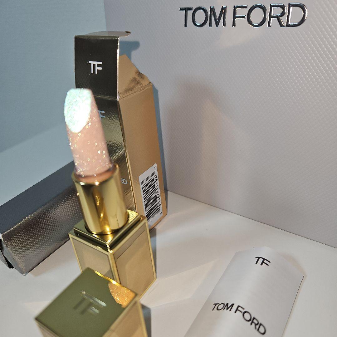 新品限定TOM FORDバームフロストラメリップバーム保湿偏光ラメツヤ