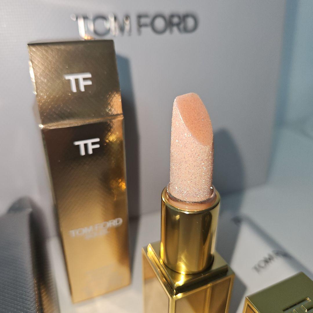 新品限定TOM FORDバームフロストラメリップバーム保湿偏光ラメツヤ