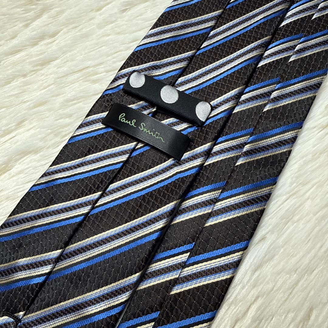 【未使用品】Paul Smith ブランドネクタイ　高級シルク　レジメンタル