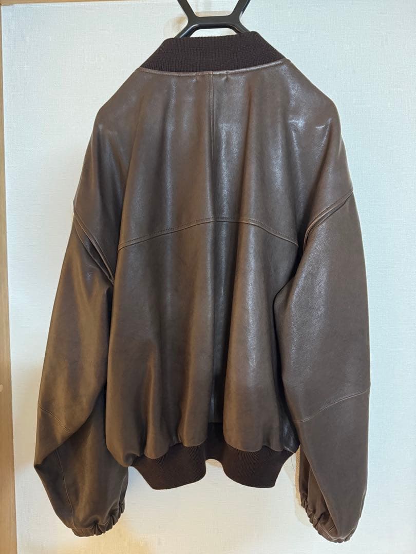 AURALEE LAMB LEATHER FLIGHT BLOUSON サイズ3
