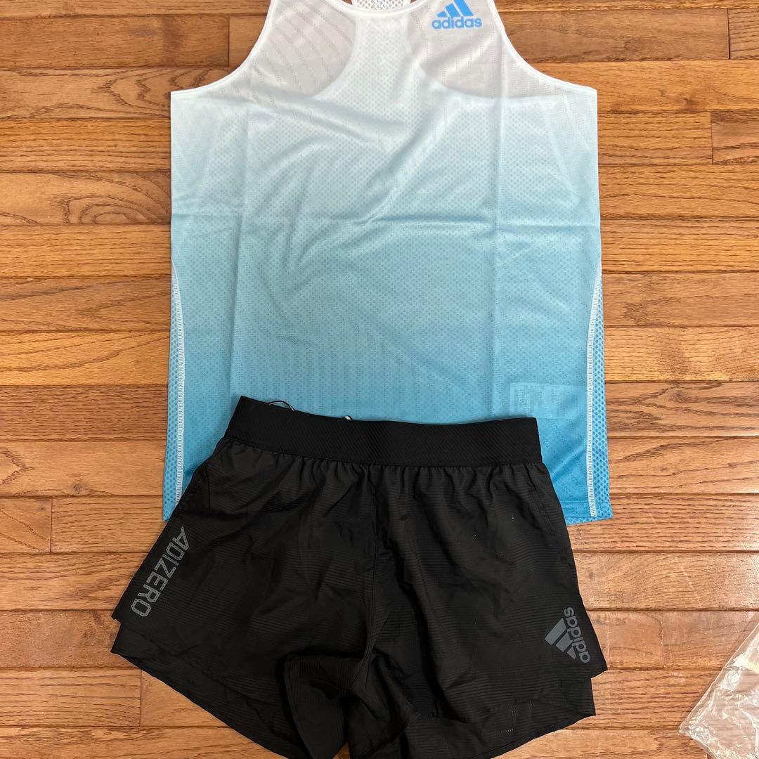 adidas ユニフォーム タンクトップとショートパンツ セット