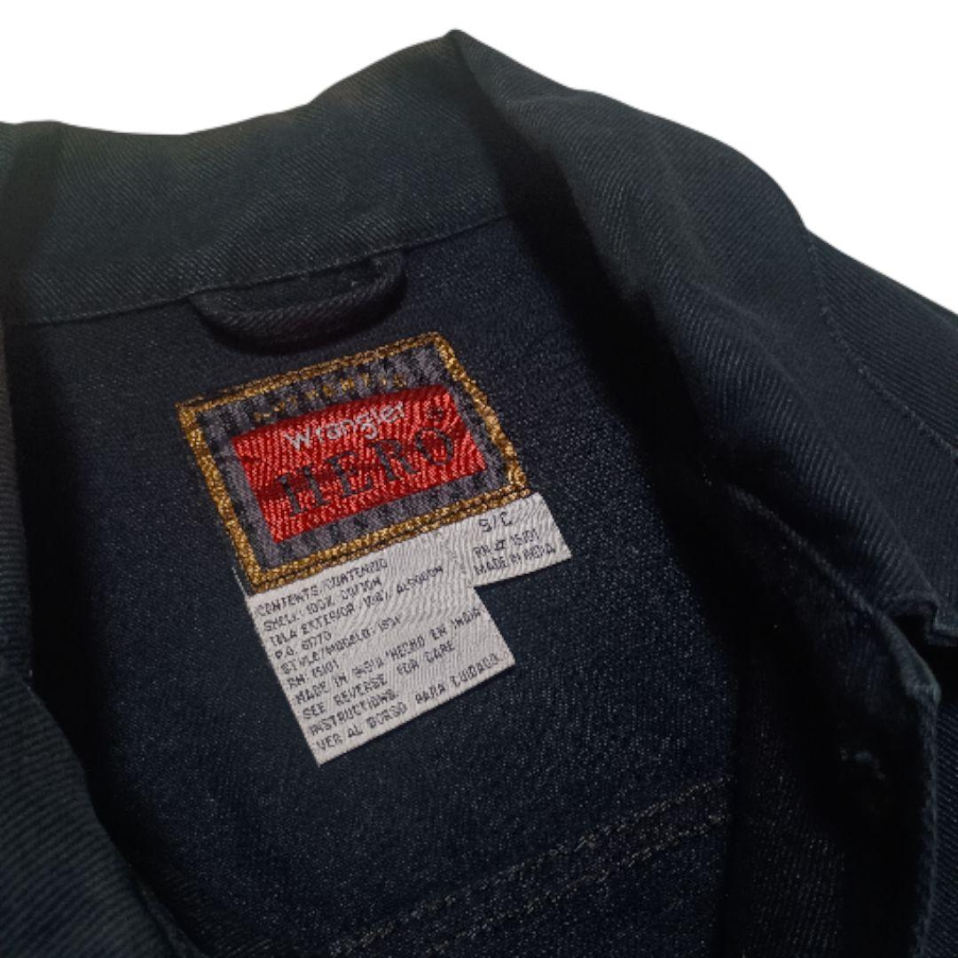 【90s】Wrangler HERO 後染めブラック gジャン L相当