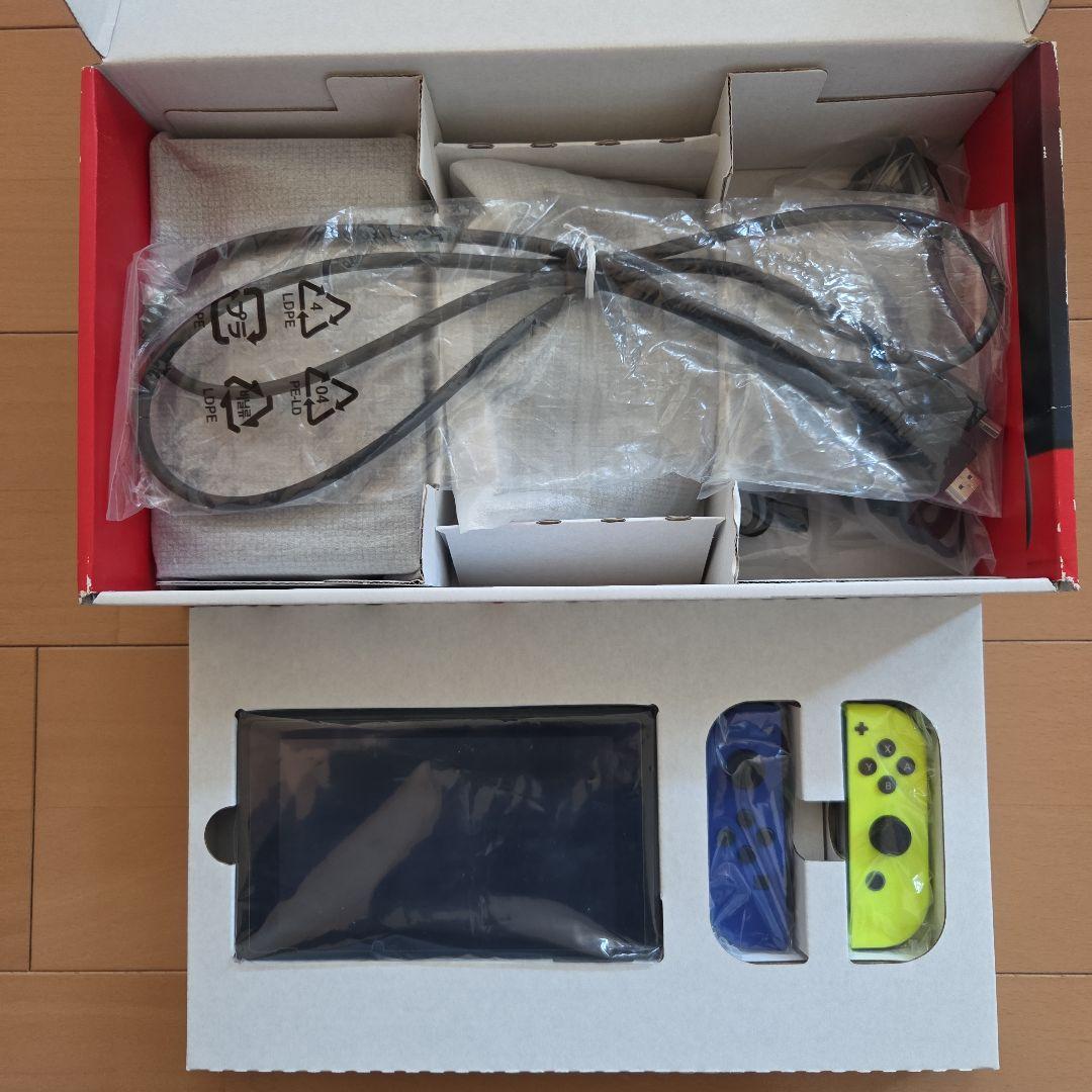 Nintendo Switch 本体 ブルー/ネオンイエロー SD128GB付