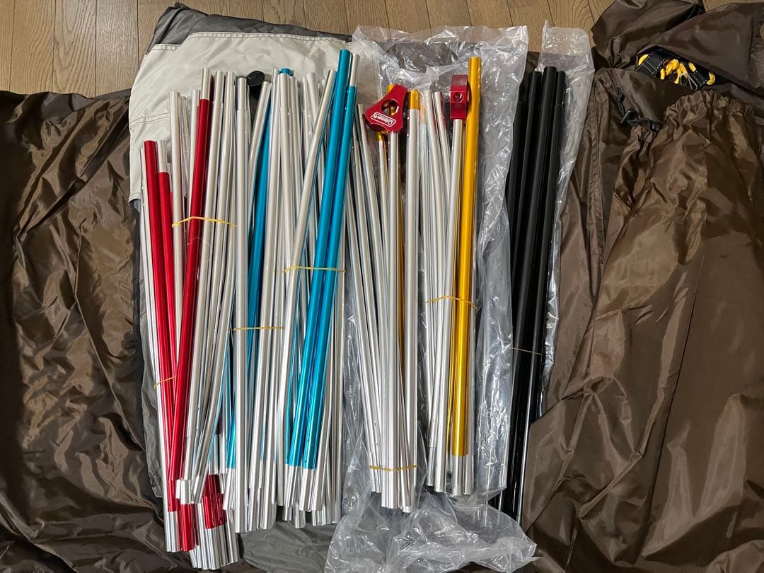 【美品】Coleman コールマン　4Sワイド2ルームカーブ