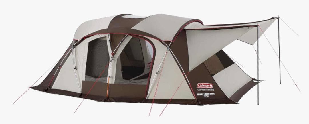 【美品】Coleman コールマン　4Sワイド2ルームカーブ