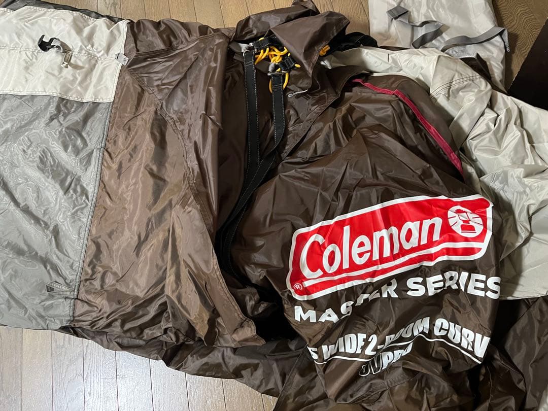 【美品】Coleman コールマン　4Sワイド2ルームカーブ