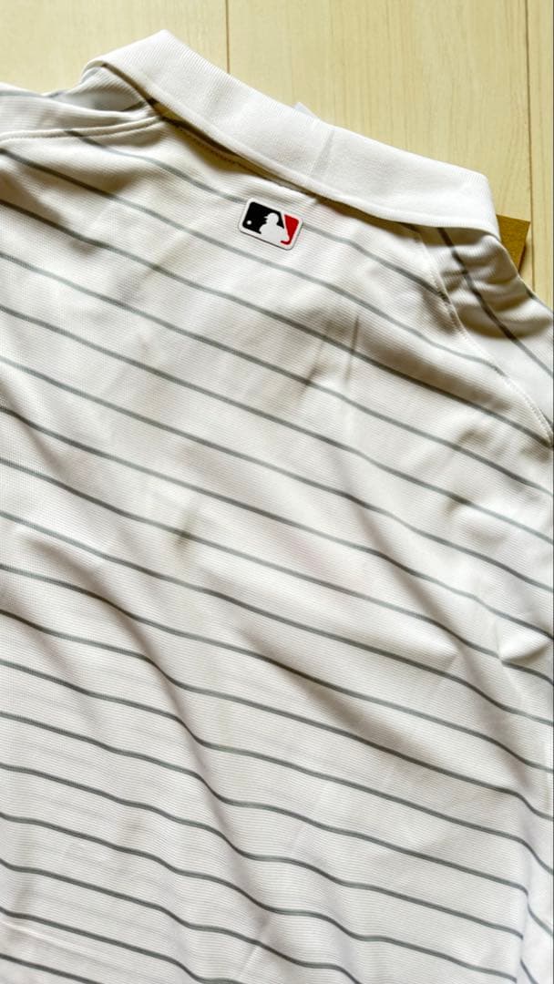 Nike golf エンゼルス ストライプシャツ