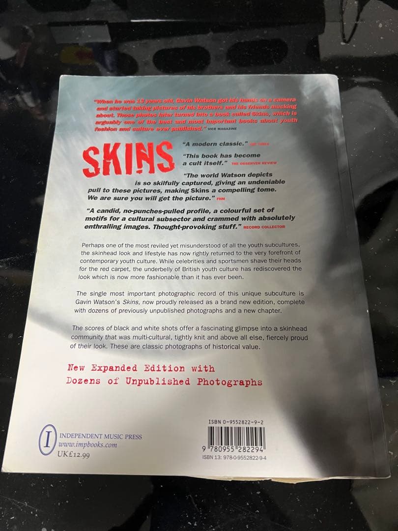 SKINS by Gavin Watson 新拡張版写真集 洋書