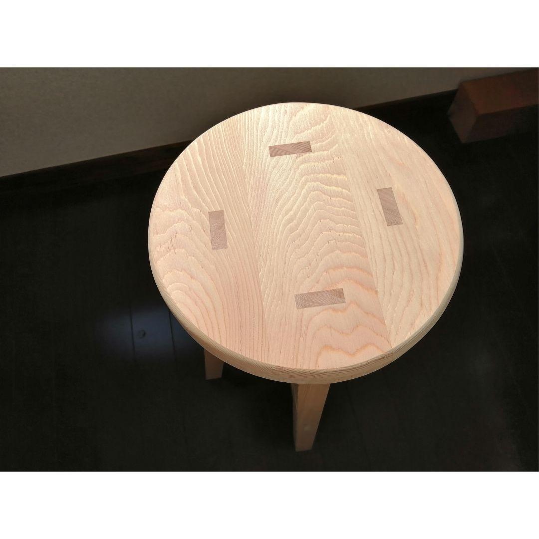 k*n様 木製スツール　座面幅30cm×高さ52cm　丸椅子　stool