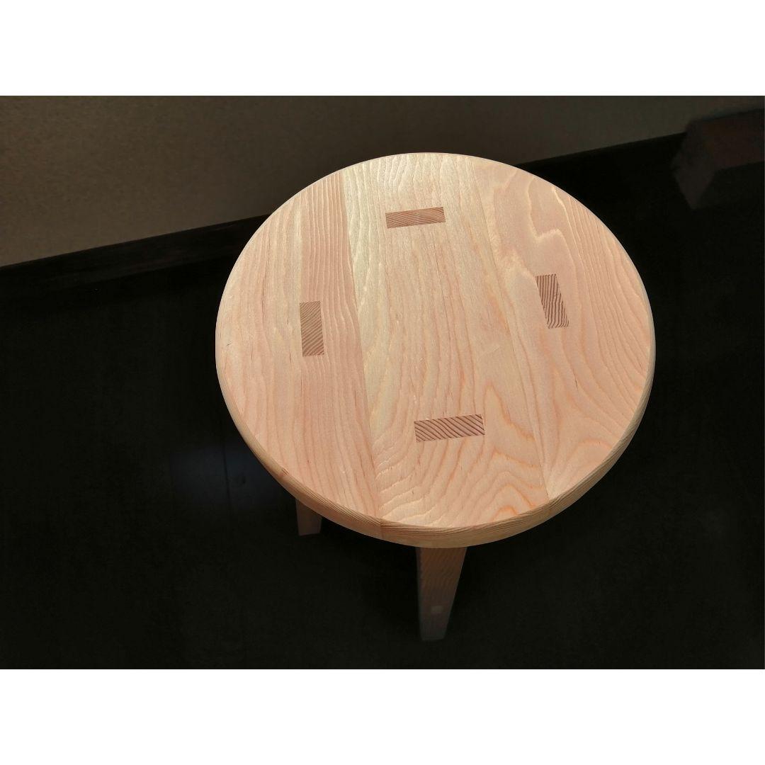 k*n様 木製スツール　座面幅30cm×高さ52cm　丸椅子　stool