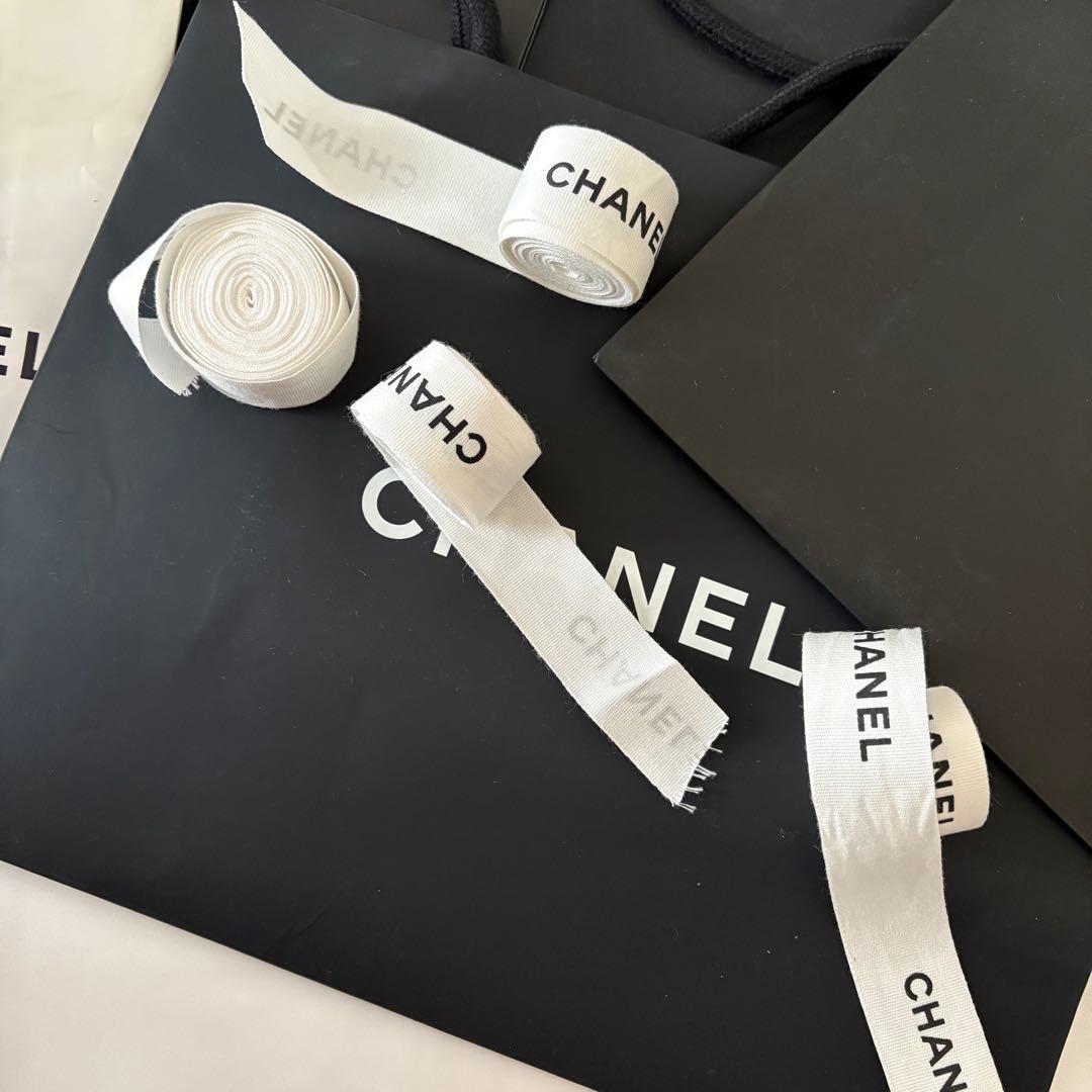 CHANEL ギフトボックス 空箱 ショッパー リボン 紙袋 カメリア まとめ売