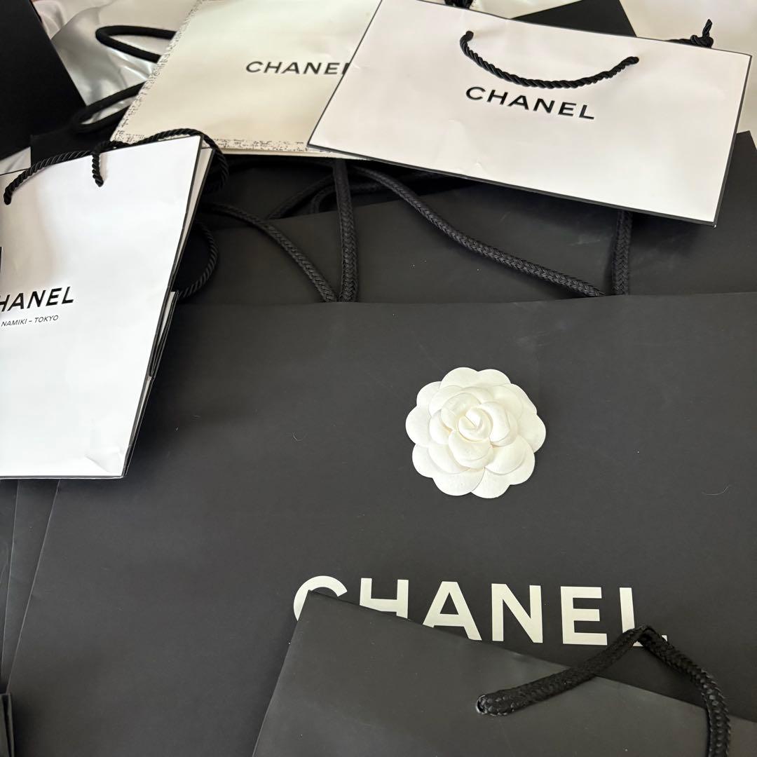 CHANEL ギフトボックス 空箱 ショッパー リボン 紙袋 カメリア まとめ売