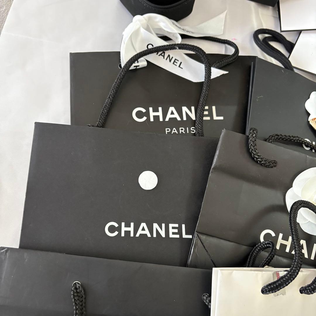 CHANEL ギフトボックス 空箱 ショッパー リボン 紙袋 カメリア まとめ売