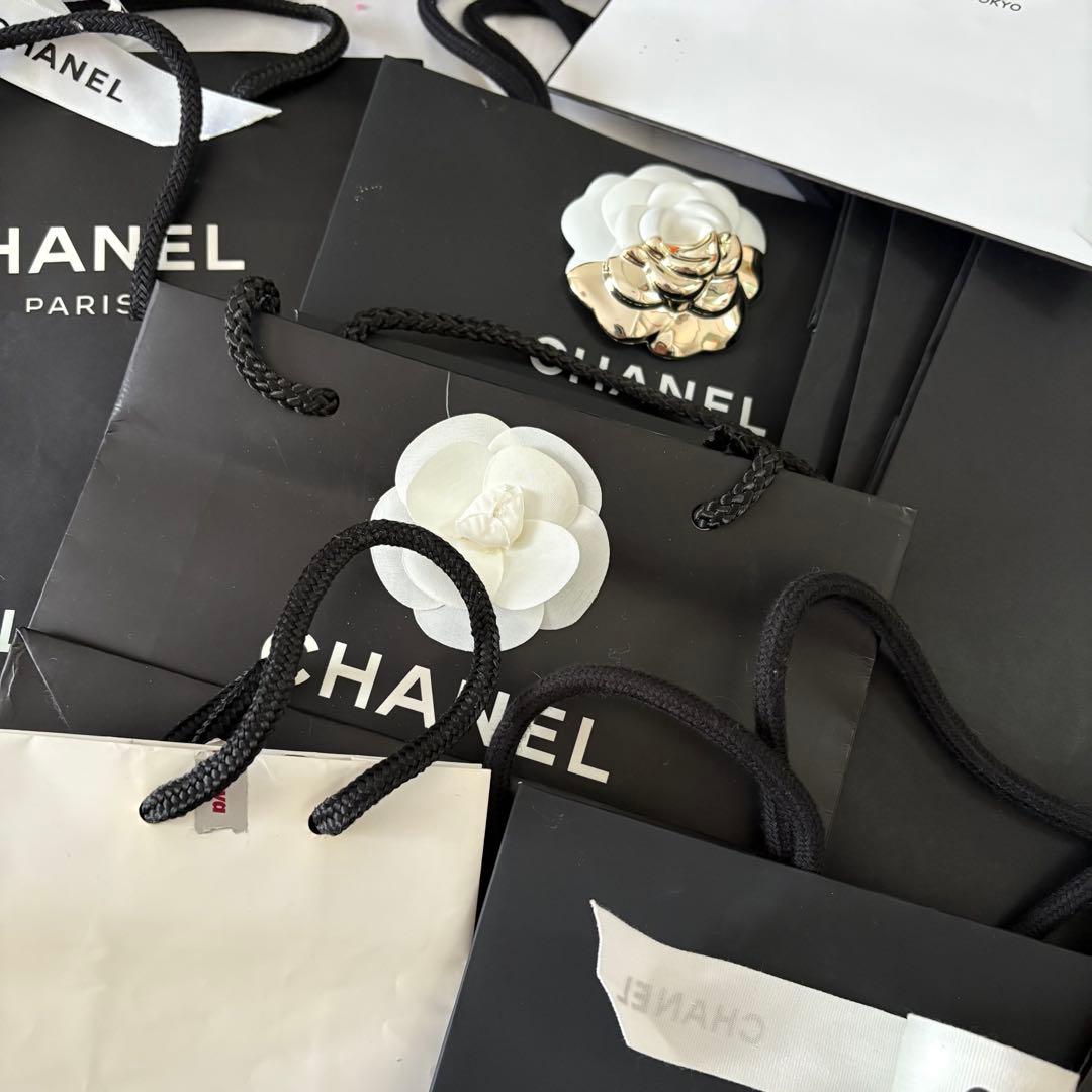 CHANEL ギフトボックス 空箱 ショッパー リボン 紙袋 カメリア まとめ売