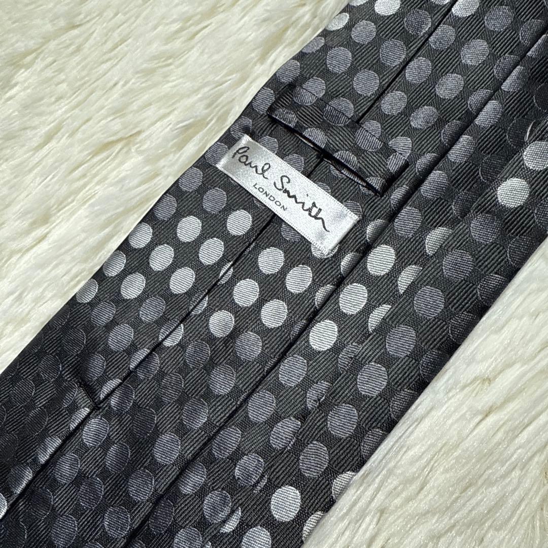 【未使用品】Paul Smith ネクタイ　高級シルク　水玉　ロンドン