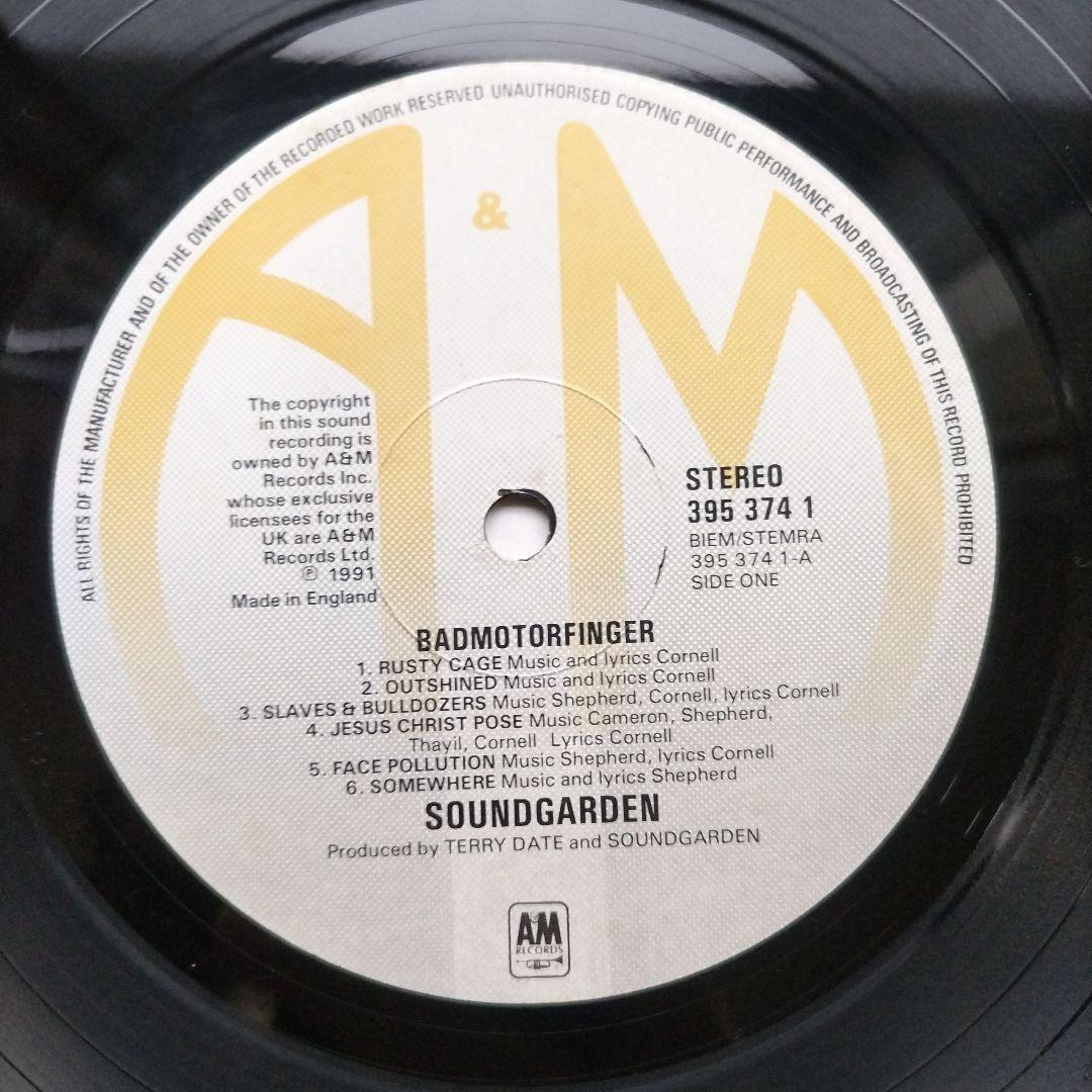 SOUNDGARDEN BADMOTORFINGER レコード