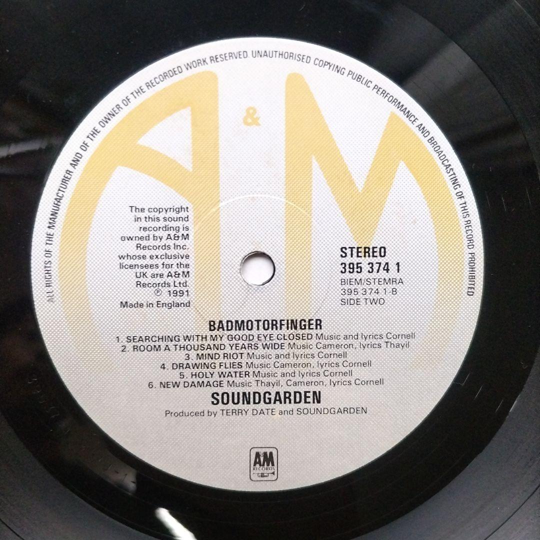 SOUNDGARDEN BADMOTORFINGER レコード