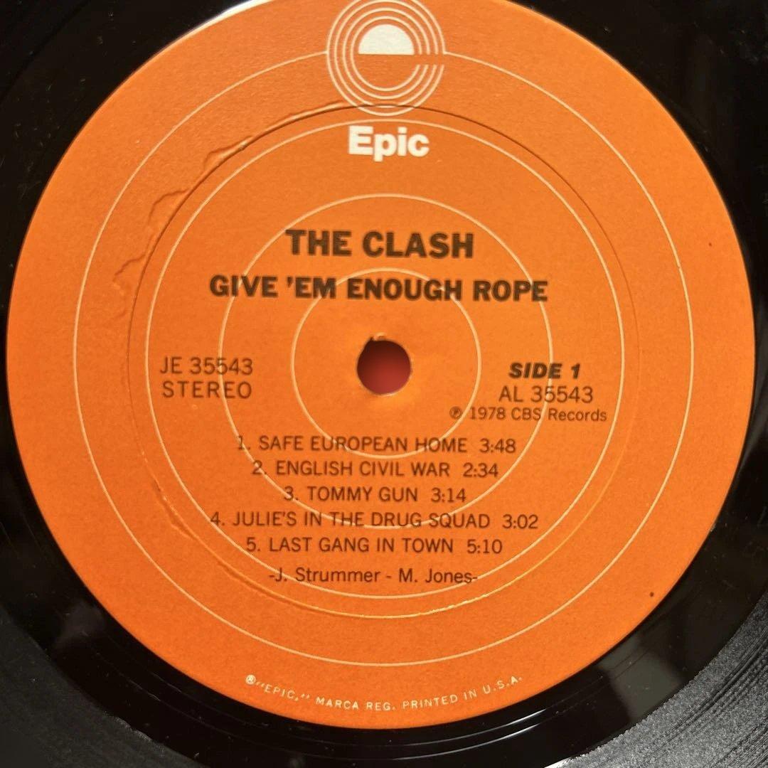 THE CLASH/GIVE EM ENOUGH ROPE LP 1978US盤