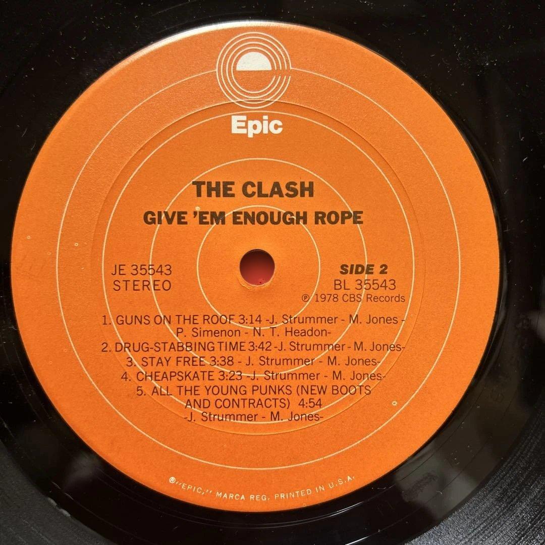 THE CLASH/GIVE EM ENOUGH ROPE LP 1978US盤