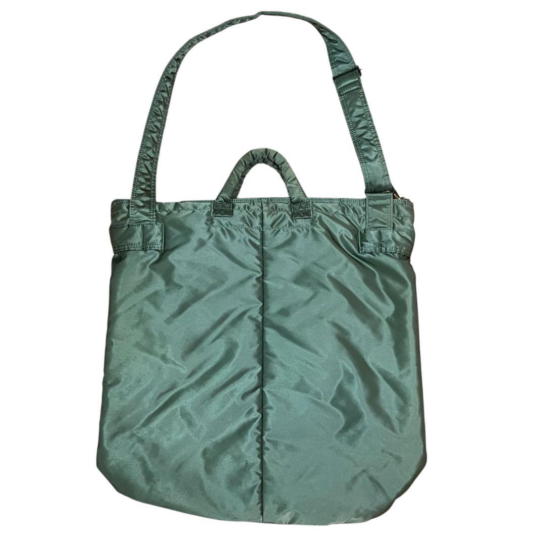 PORTER TANKER 2WAY HELMET BAG セージグリーン