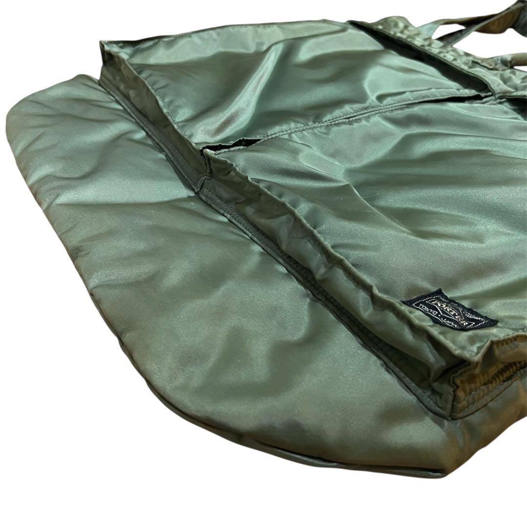 PORTER TANKER 2WAY HELMET BAG セージグリーン
