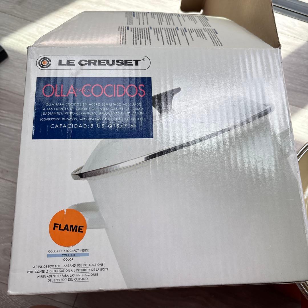 美品！！LE CREUSET 寸胴鍋 オレンジ