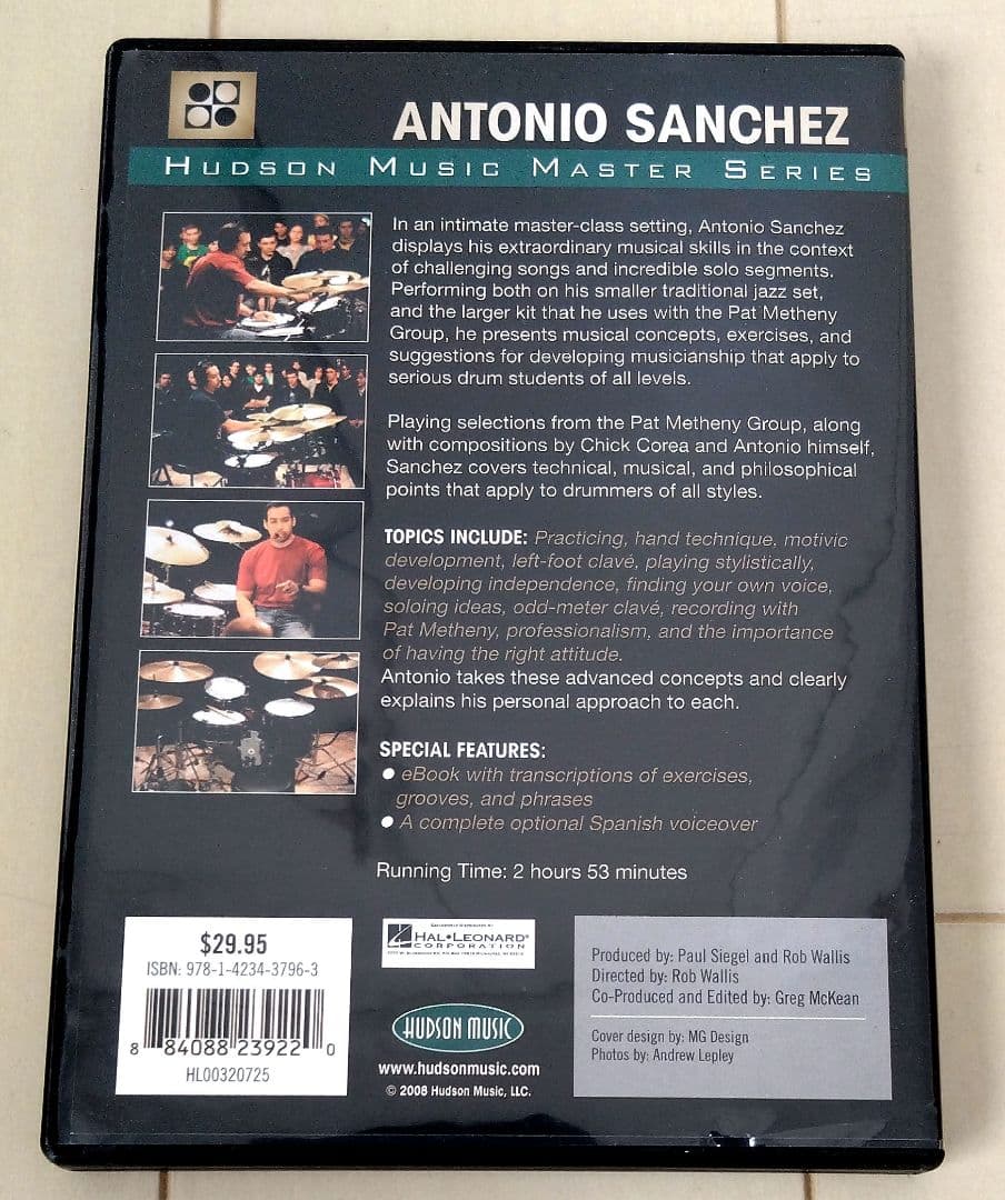 ANTONIO SANCHEZ 　アントニオ・サンチェス　 DVD