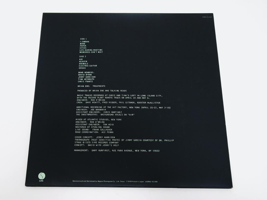 盤美品！見本盤・プロモ TALKING HEADS FEAR OF MUSIC