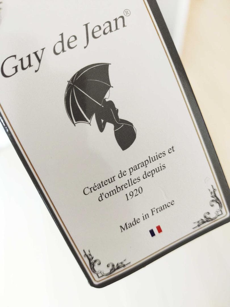 ☆新価格☆ Guy de Jean 長傘 雨/日傘兼用 PARIS（ノアール）