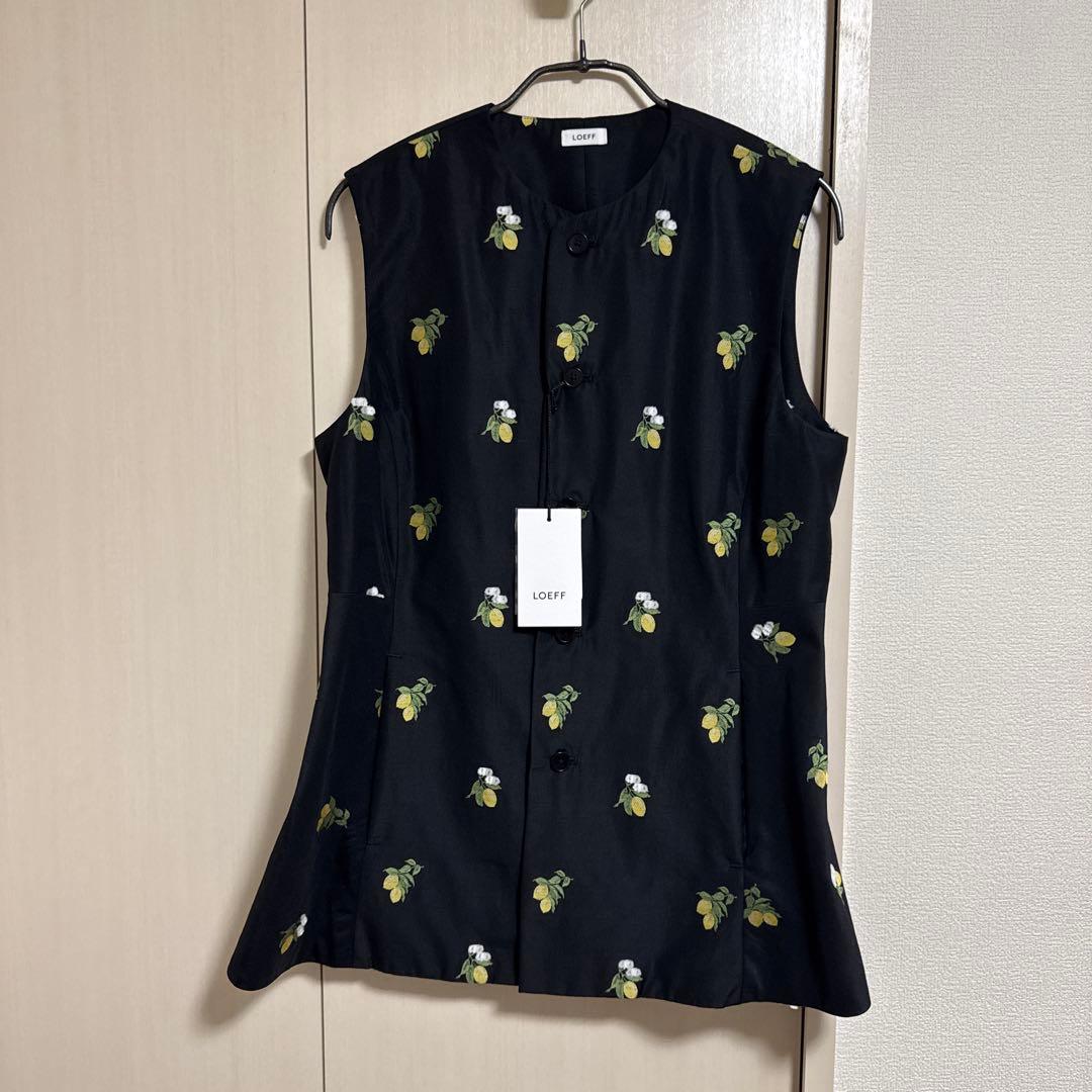 【とも】ユナイテッドアローズ　＜LOEFF＞レモン ジャガード ベスト