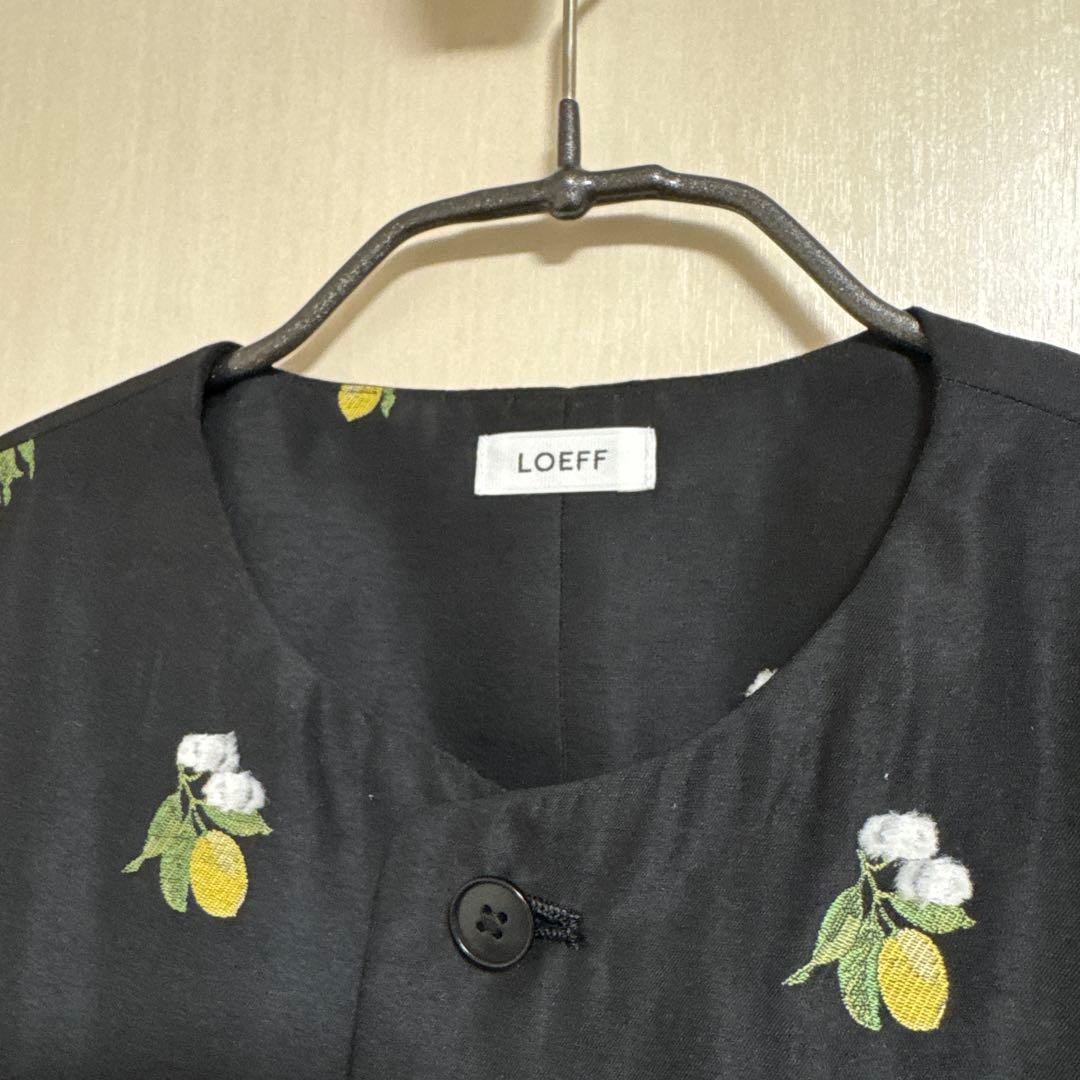 【とも】ユナイテッドアローズ　＜LOEFF＞レモン ジャガード ベスト