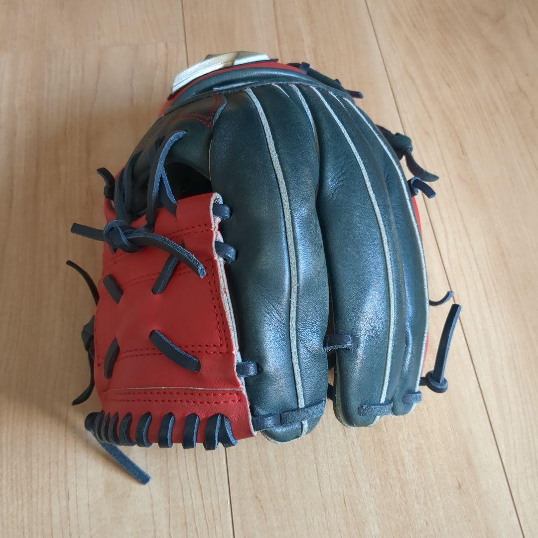 Mizuno ソフトボール用グローブ 赤/緑