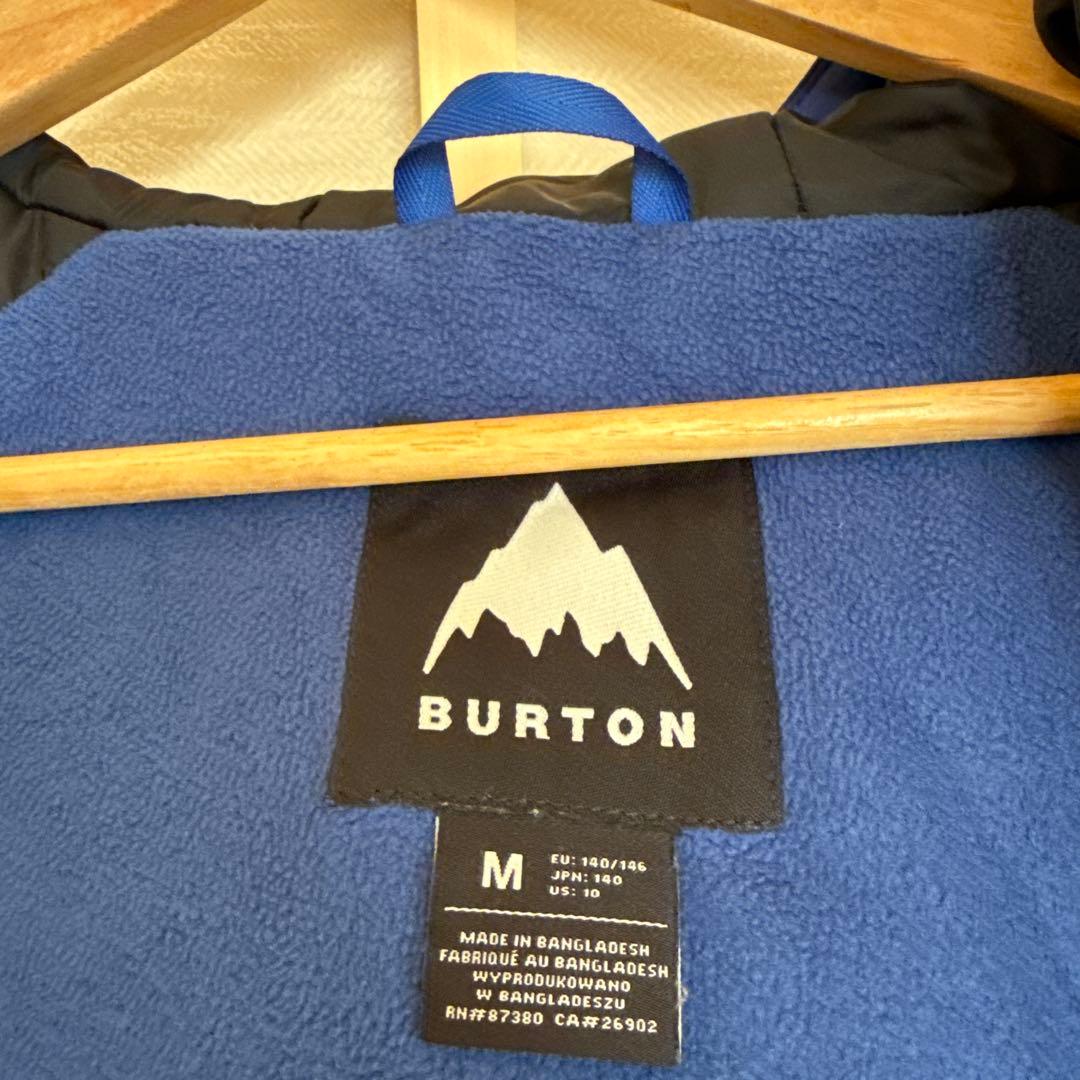 BURTON フード付きキッズスノーボードウェア上下セット