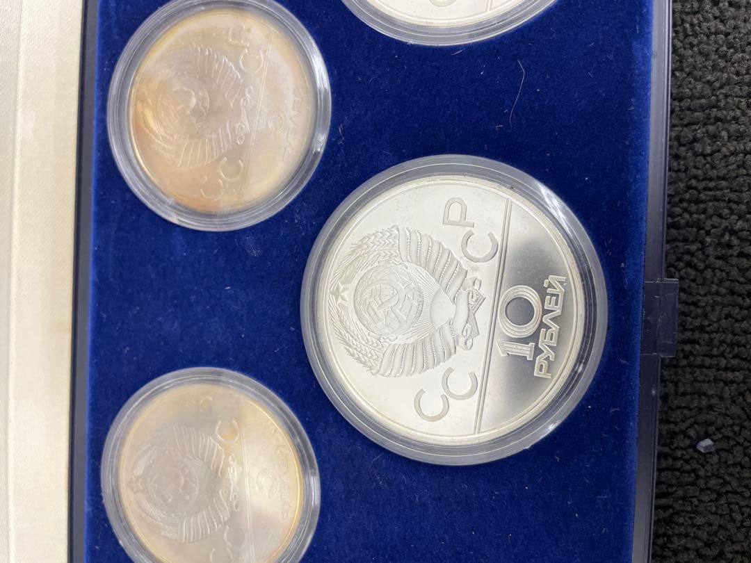R*a様 モスクワオリンピック 1980年 プルーフ セット 5枚 記念銀貨