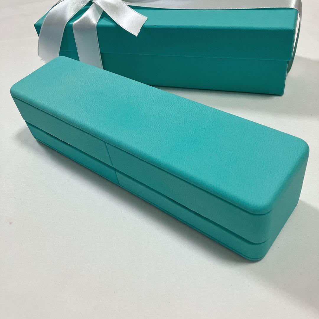 美品　ティファニー　ブレスレット　ケース　空箱　ブルーボックス　リボン付き