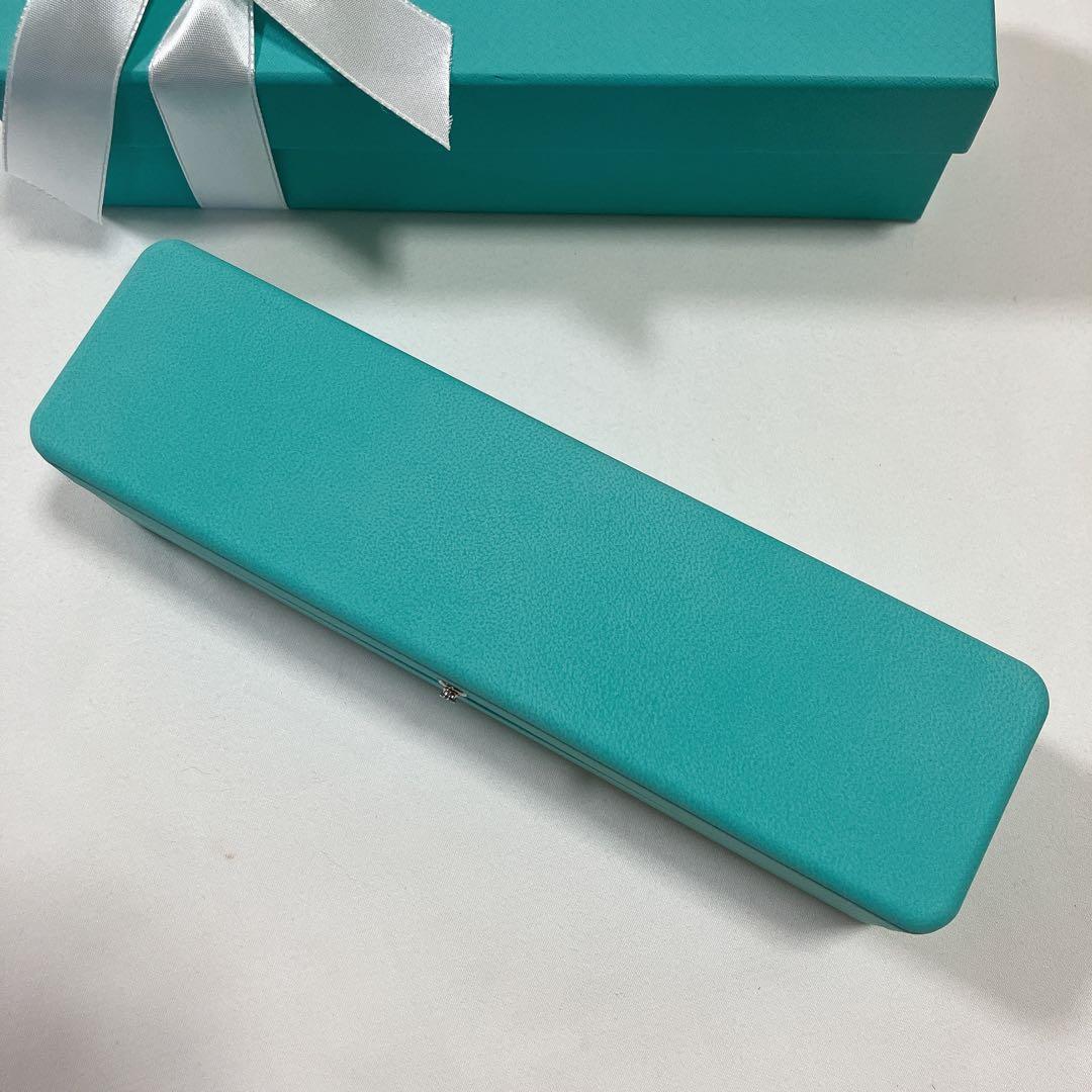 美品　ティファニー　ブレスレット　ケース　空箱　ブルーボックス　リボン付き
