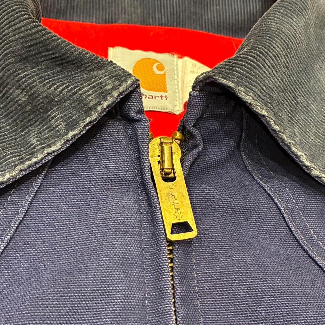 80s USA製 Carhartt サンタフェジャケットJQ162 Navy M