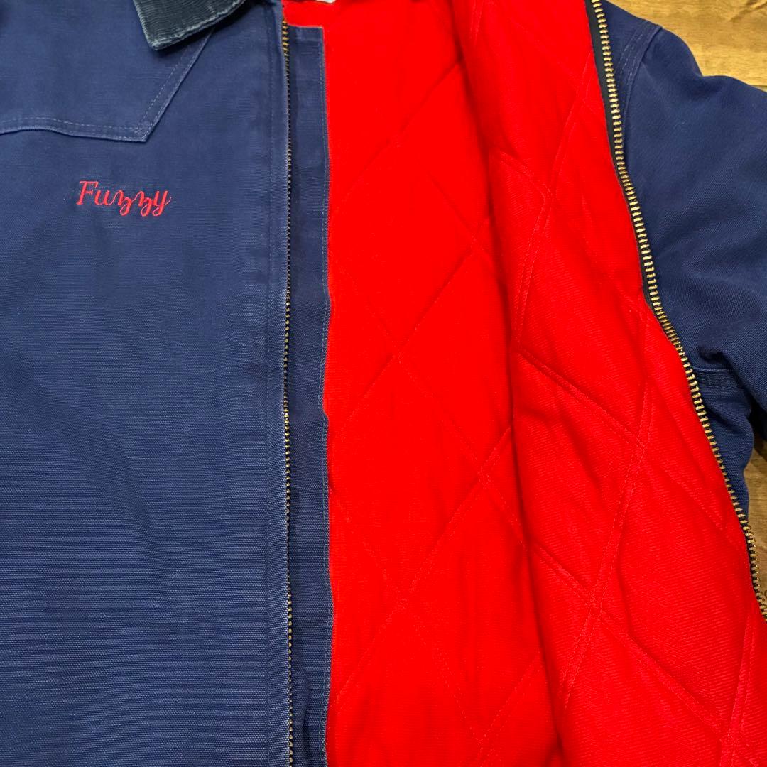 80s USA製 Carhartt サンタフェジャケットJQ162 Navy M