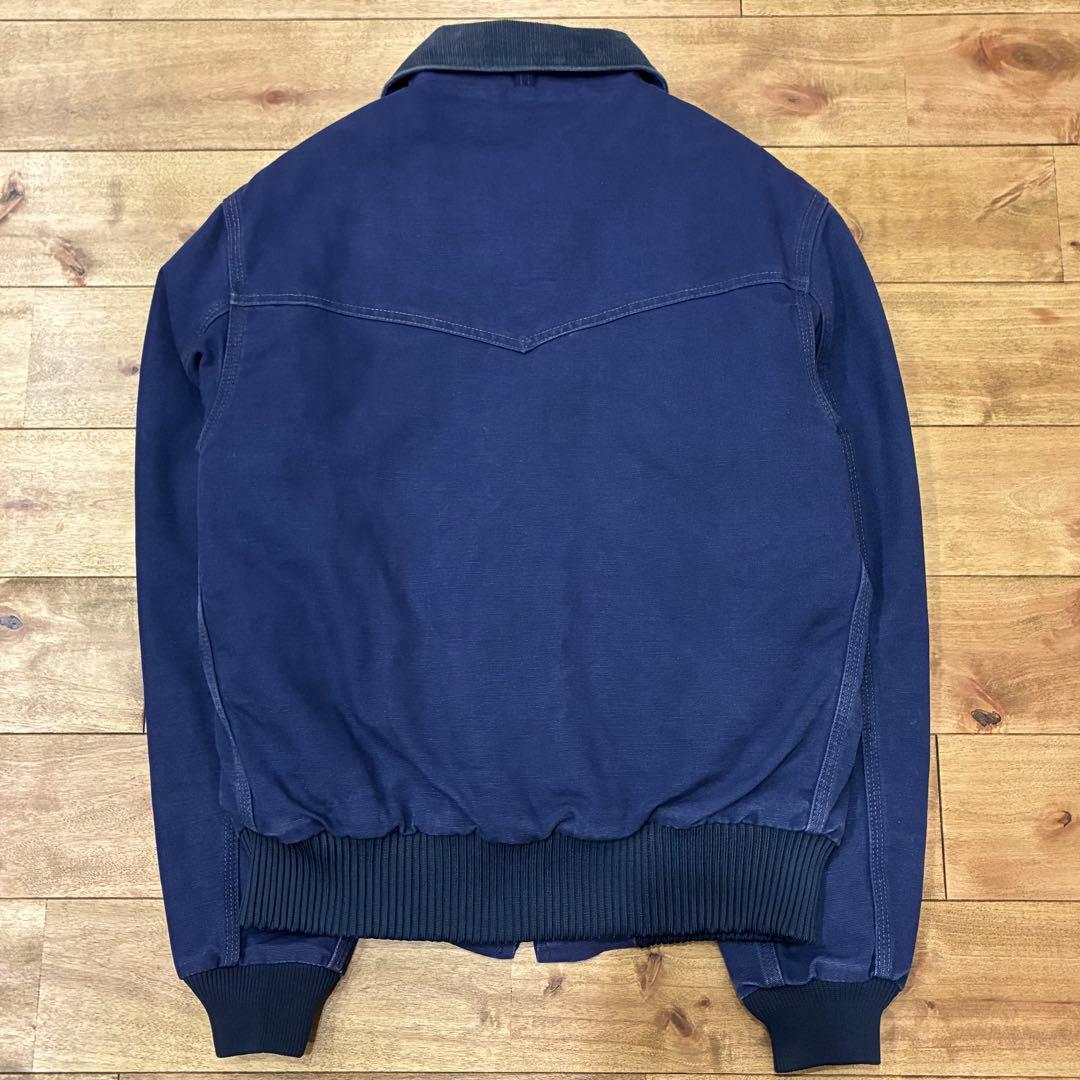 80s USA製 Carhartt サンタフェジャケットJQ162 Navy M