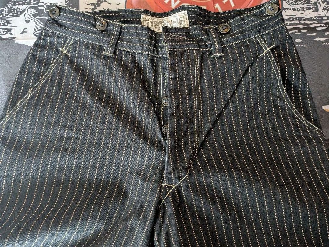 フリーホイーラーズ ブラック ウォバッシュ パンツW30 極上美品