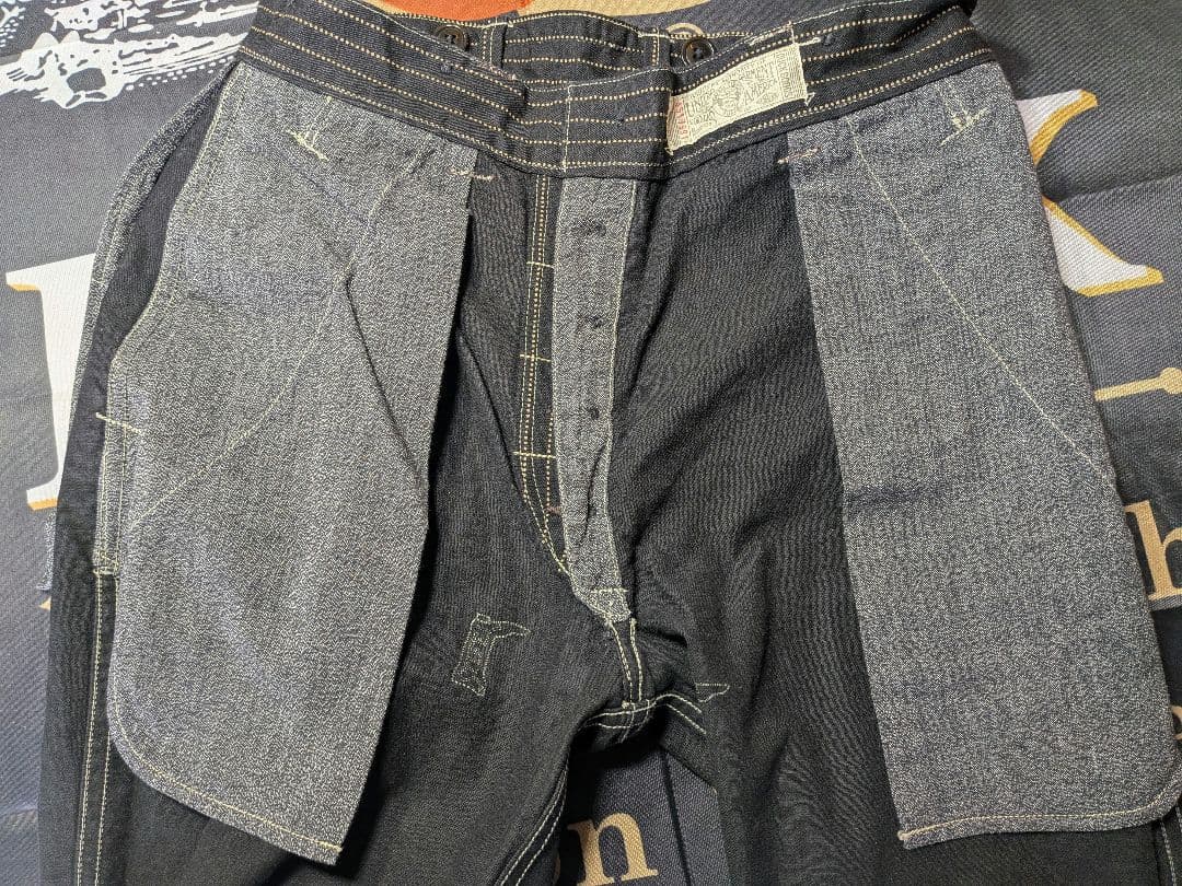 フリーホイーラーズ ブラック ウォバッシュ パンツW30 極上美品