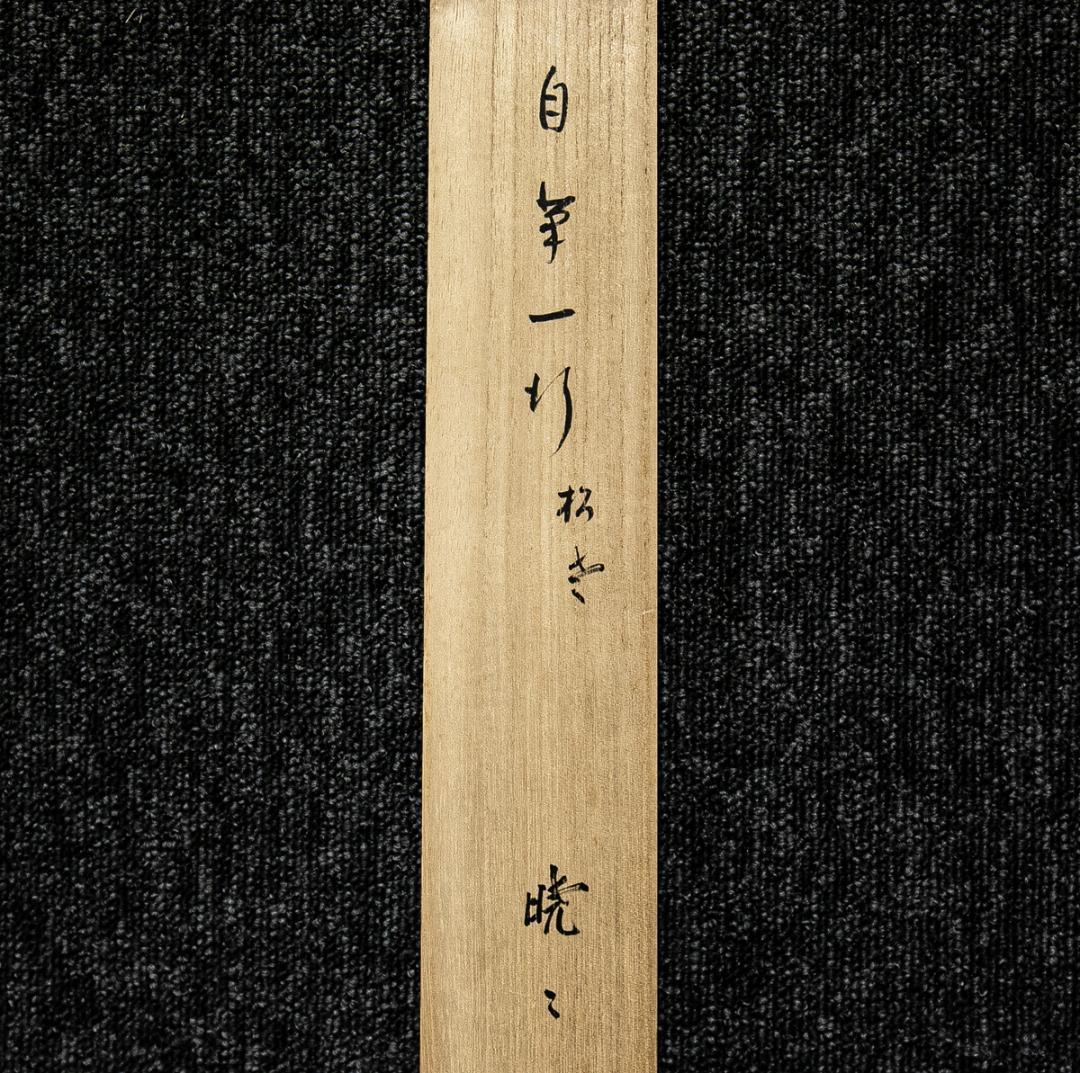 掛軸-1588　表千家　吉田尭文 （暁々斎紹村)　「松老五雲披」　共箱