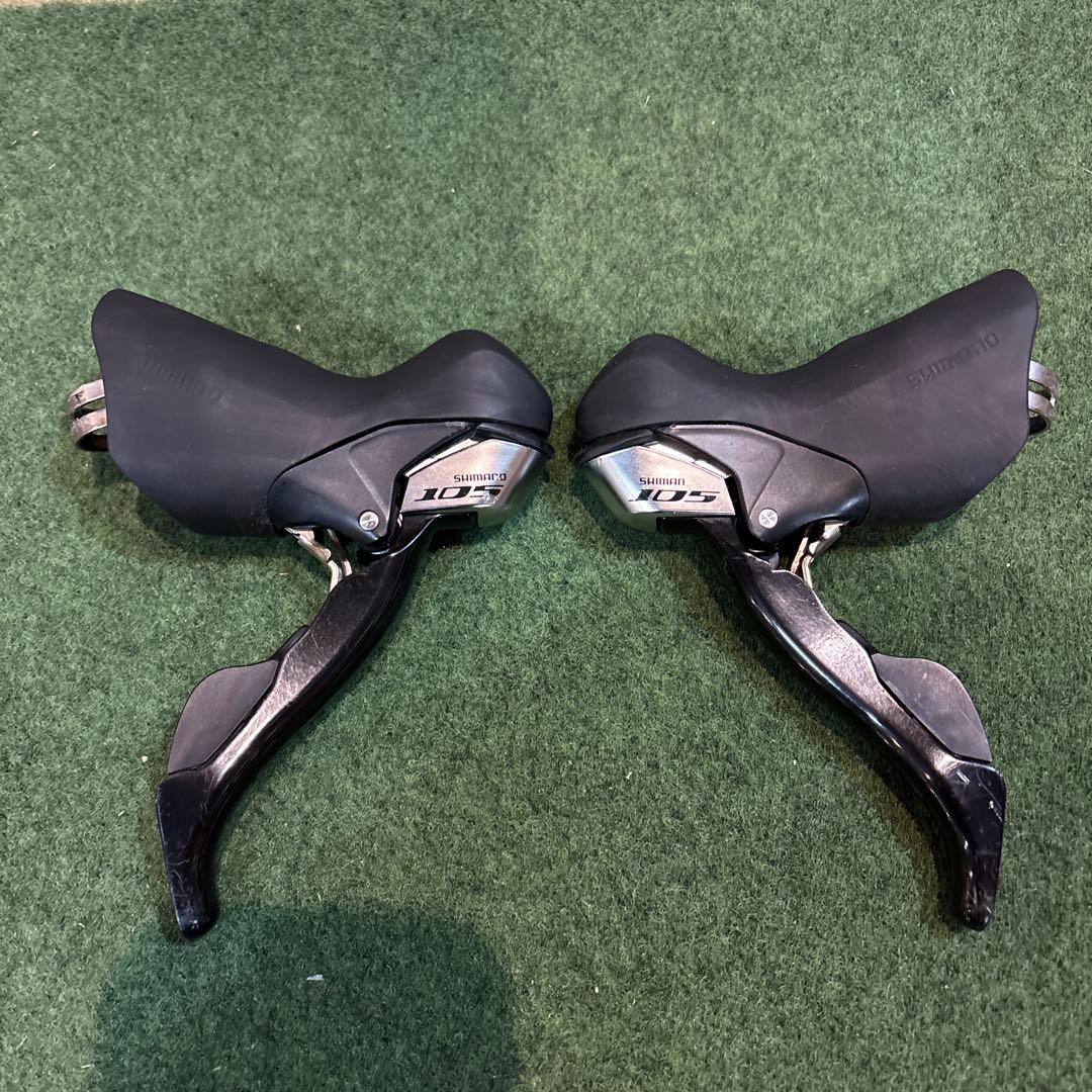 Shimano 105 シフター・レバー ブラック/シルバー